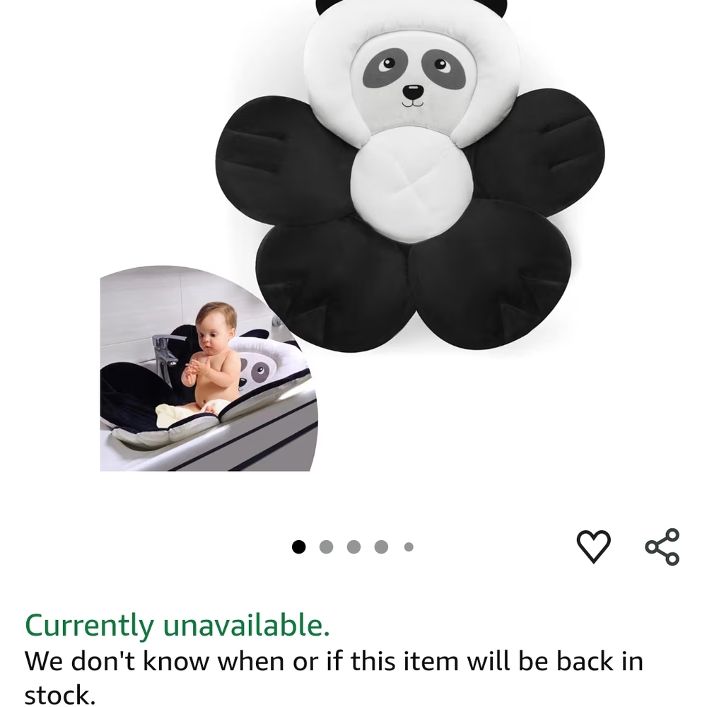 Panda Baby Bath Mat